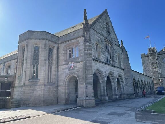External view of the beautiful University of Aberdeen.